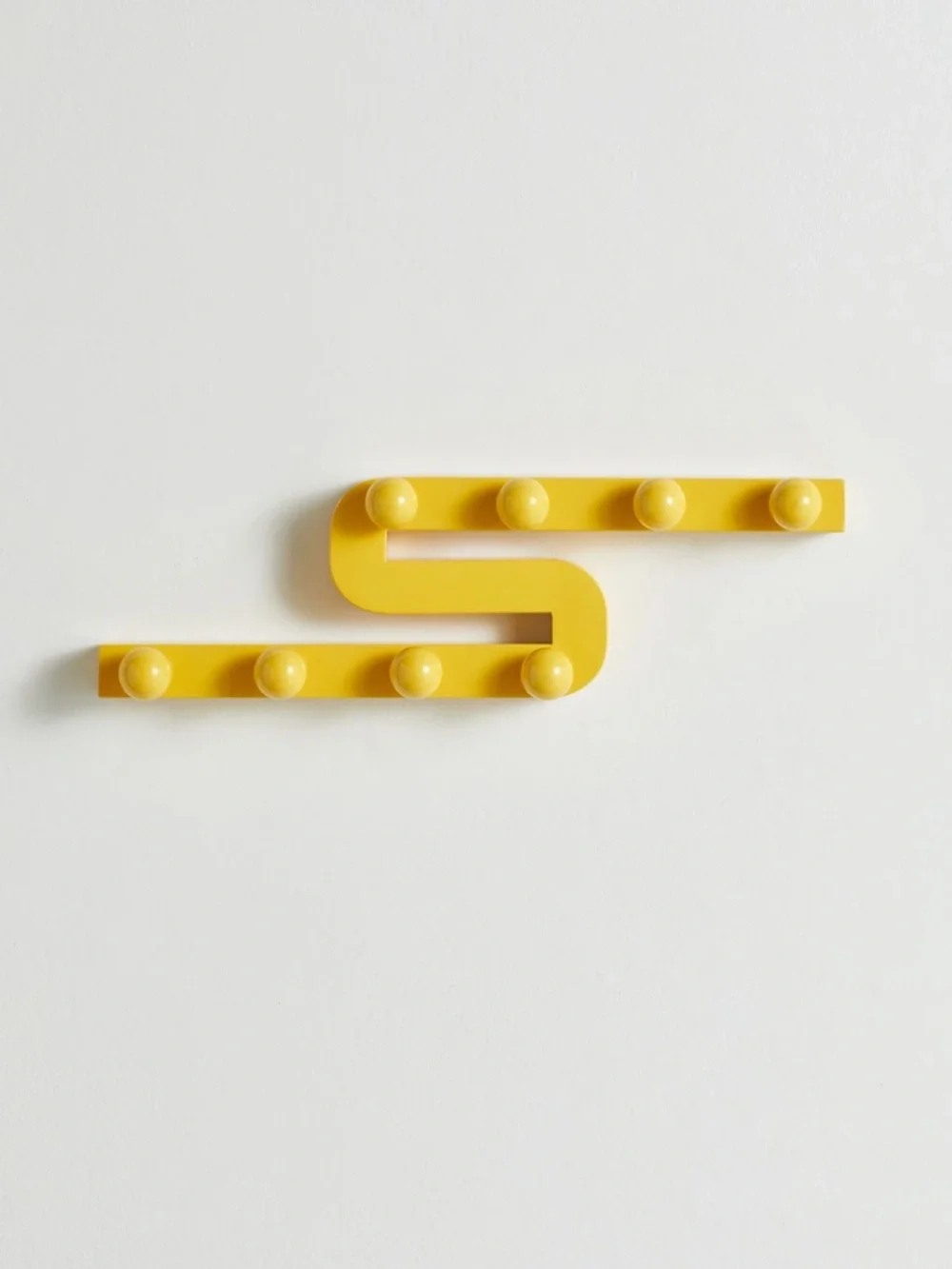 NWT Urban Outfitters Lizzy Wall Multi Storage Hook Yellow Iron